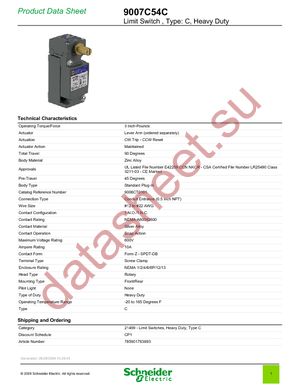 9007C54C datasheet  